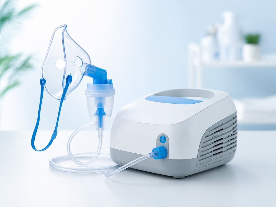Compressor nebulizer with mask
